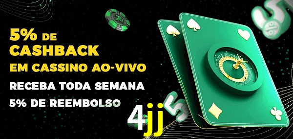 Promoções do cassino ao Vivo 4jj